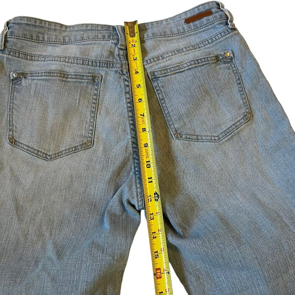 Anthropologie Pilcro and the Letterpress Jeans Womens 29 Blue Fit Hyphen Fringe - Picture 12 of 14